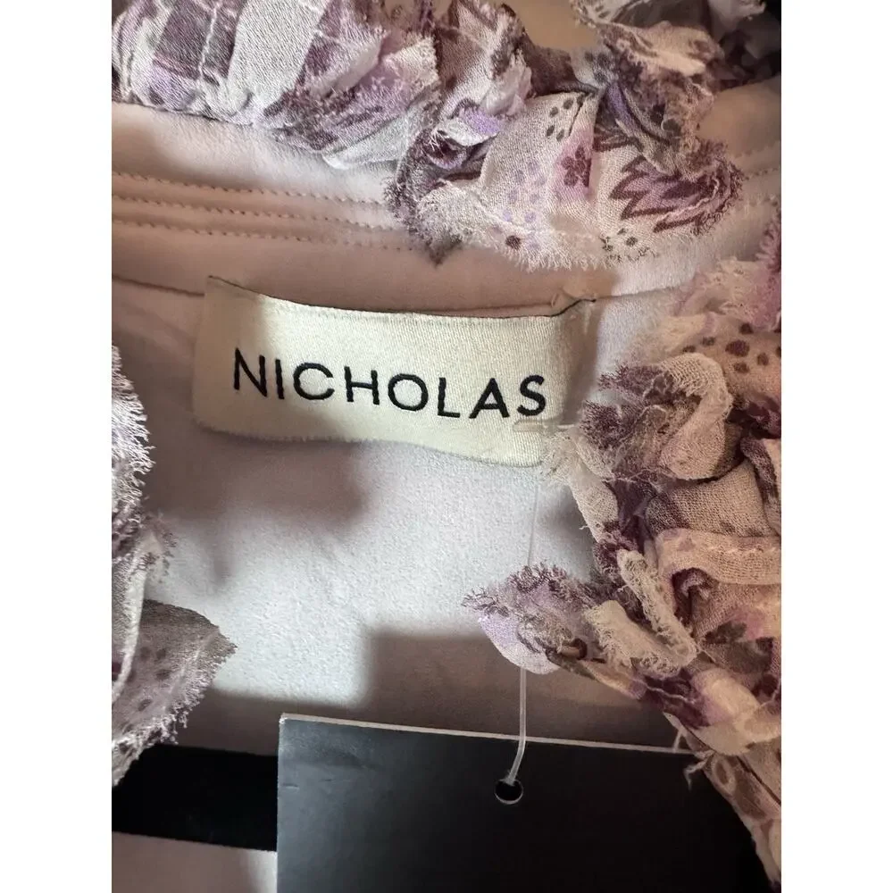 Nicholas Abbey Mock Neck Mini Dress Sz 6 NWT